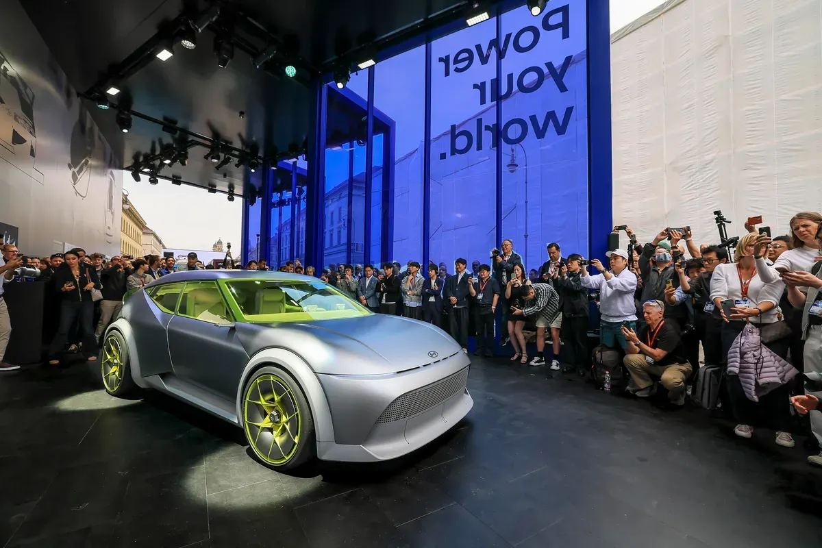 Concept THREE, mobil listrik compact terbaru Hyundai debut di IAA Mobility 2025. (Sumber: Hyundai)