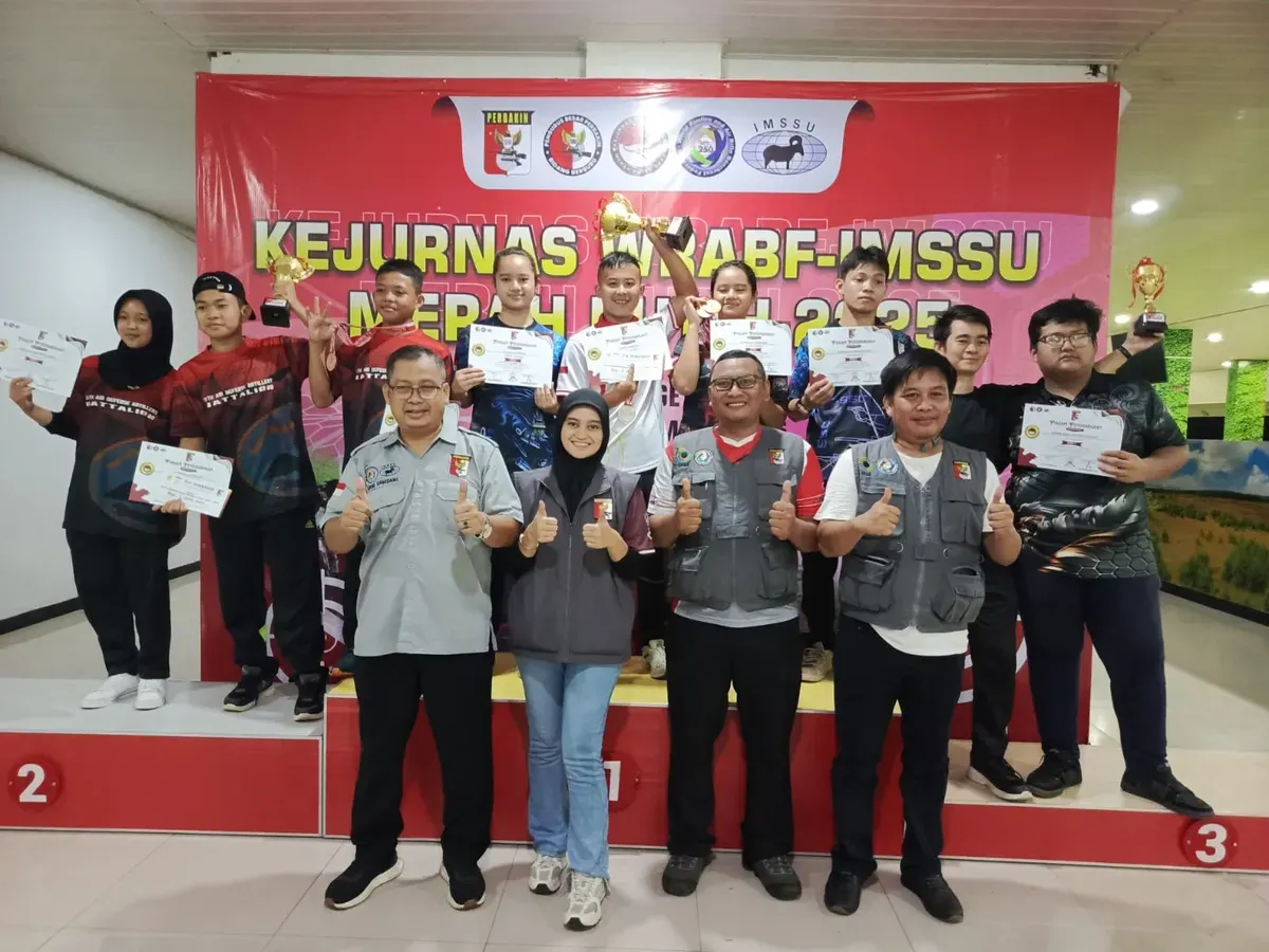 Atlet asal Depok meraih dua medali emas dan satu perunggu dalam ajang Kejuaraan Nasional WRABF - IMSSU Merah Putih. (Sumber: KONI Depok)