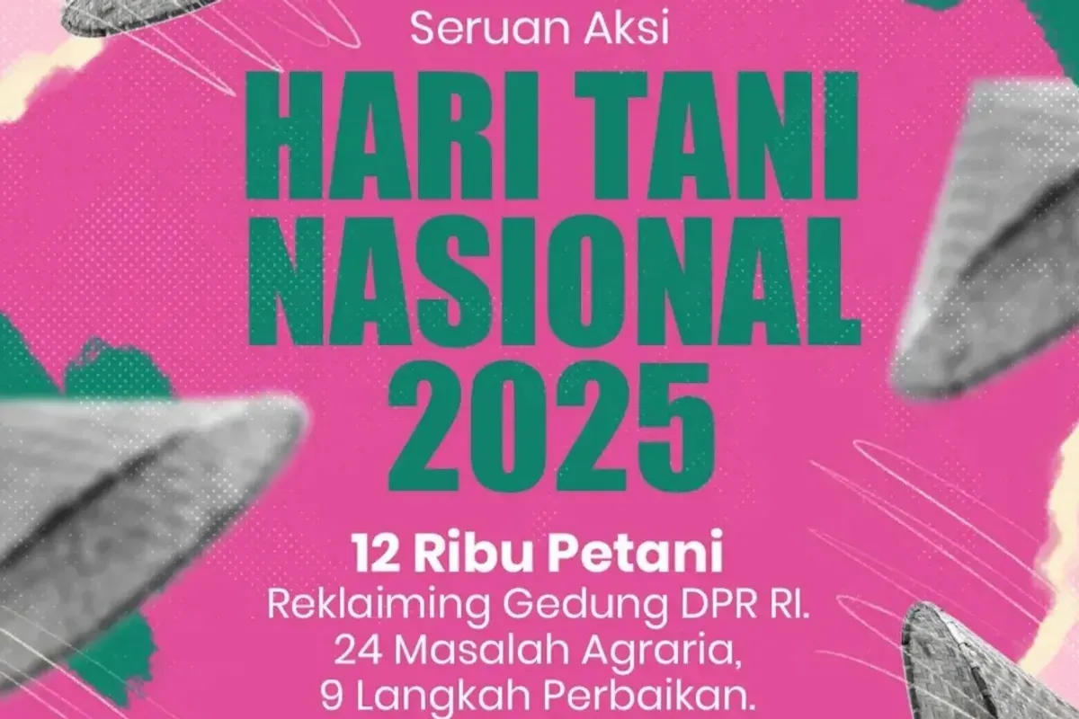Ribuan petani akan menggelar aksi demo Hari Tani di Jakarta hari ini. (Sumber: Instagram/@tanahuntukrakyat)