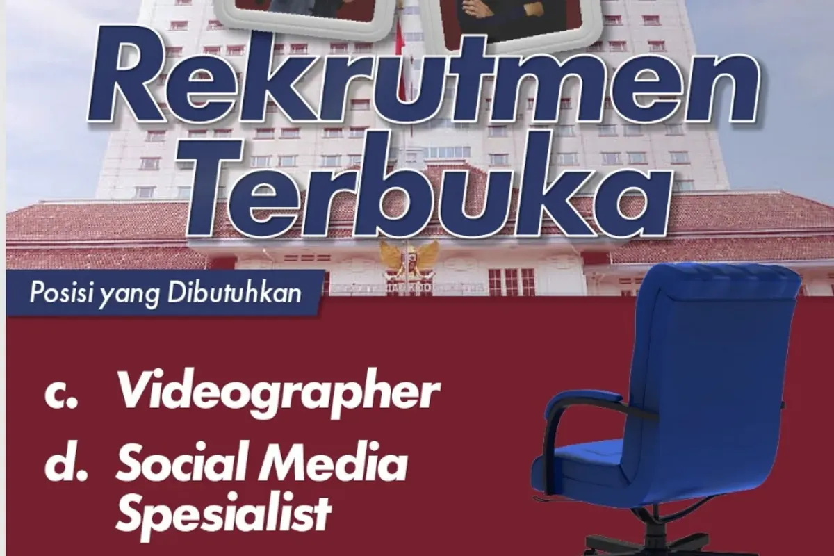 Lowongan kerja Kemenko PM RI untuk posisi Videografer dan Social Media Specialist. (Sumber: Instagram/@kemenkopmri)