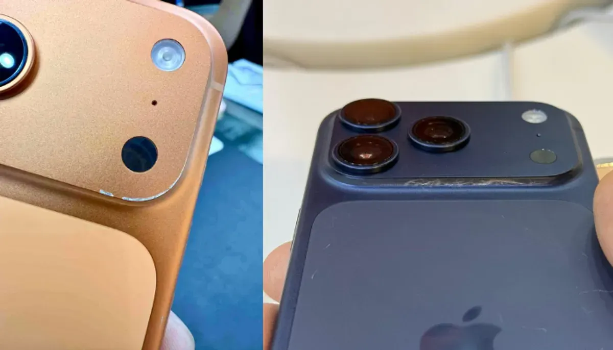 Scratchgate kembali ke iPhone! Model iPhone 17 Pro ternyata memiliki titik lemah mengejutkan di tepian kamera. Cek fakta selengkapnya sebelum membeli. (Sumber: X/@aarshmajmudar)