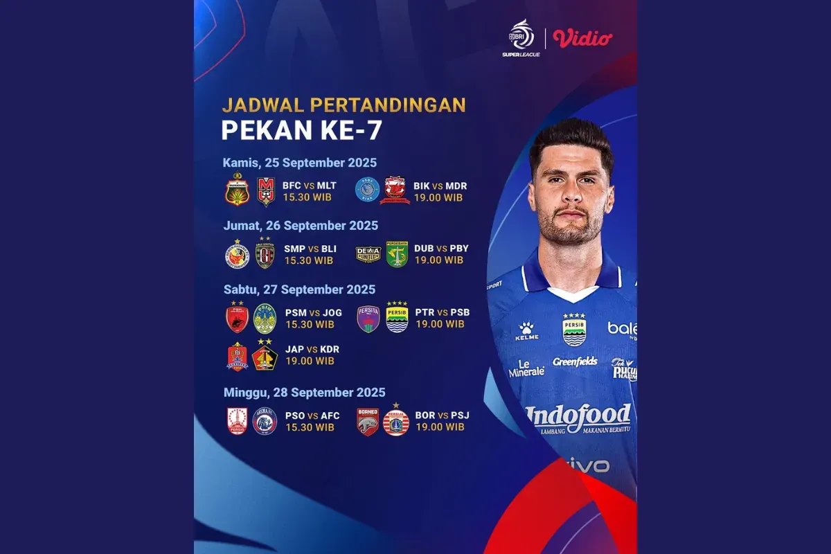 LINK LIVE STREAMING Dewa United vs Persebaya Surabaya Hari Ini 26 September 2025 Pukul 19.00 WIB (Sumber: Instagram/vidiosports)