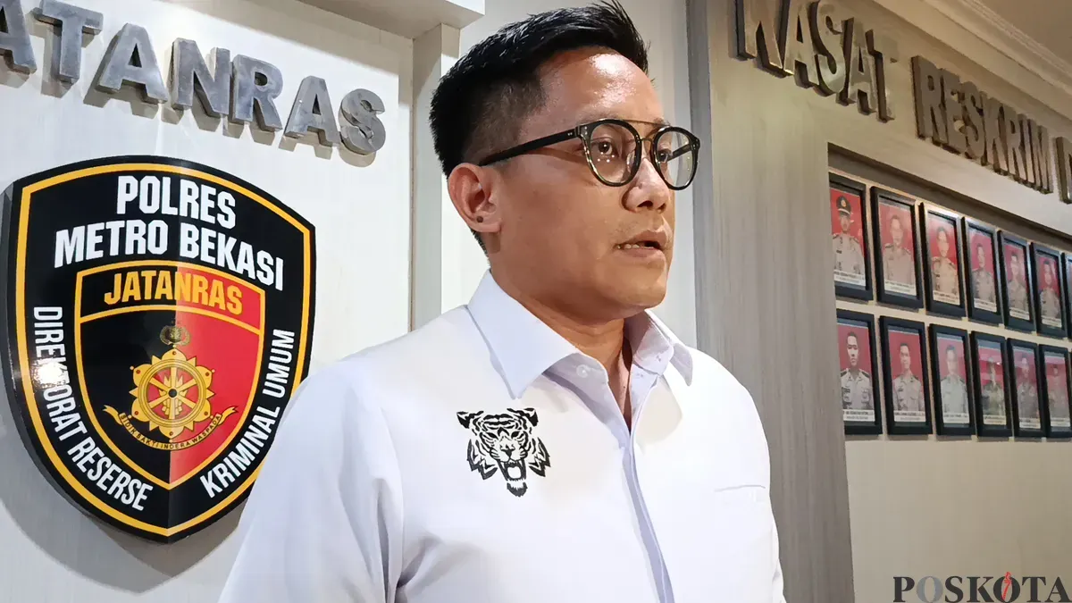 Kasat Reskrim Polres Metro Bekasi, AKBP Agta Bhuwana Putra. (Sumber: POSKOTA | Foto: Nurpini Aulia Rapika)