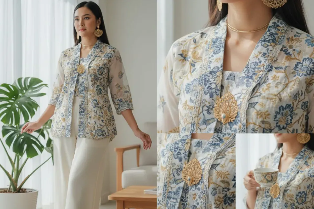 Ilustrasi foto Gemini AI menggunakan baju adat. (Sumber: Poskota/Gemini AI)