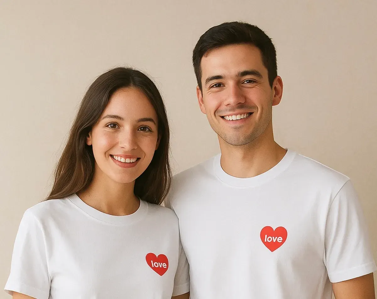 Prompt Gemini AI Foto Pakai Baju Couple Bersama Pasangan (Sumber: AI)