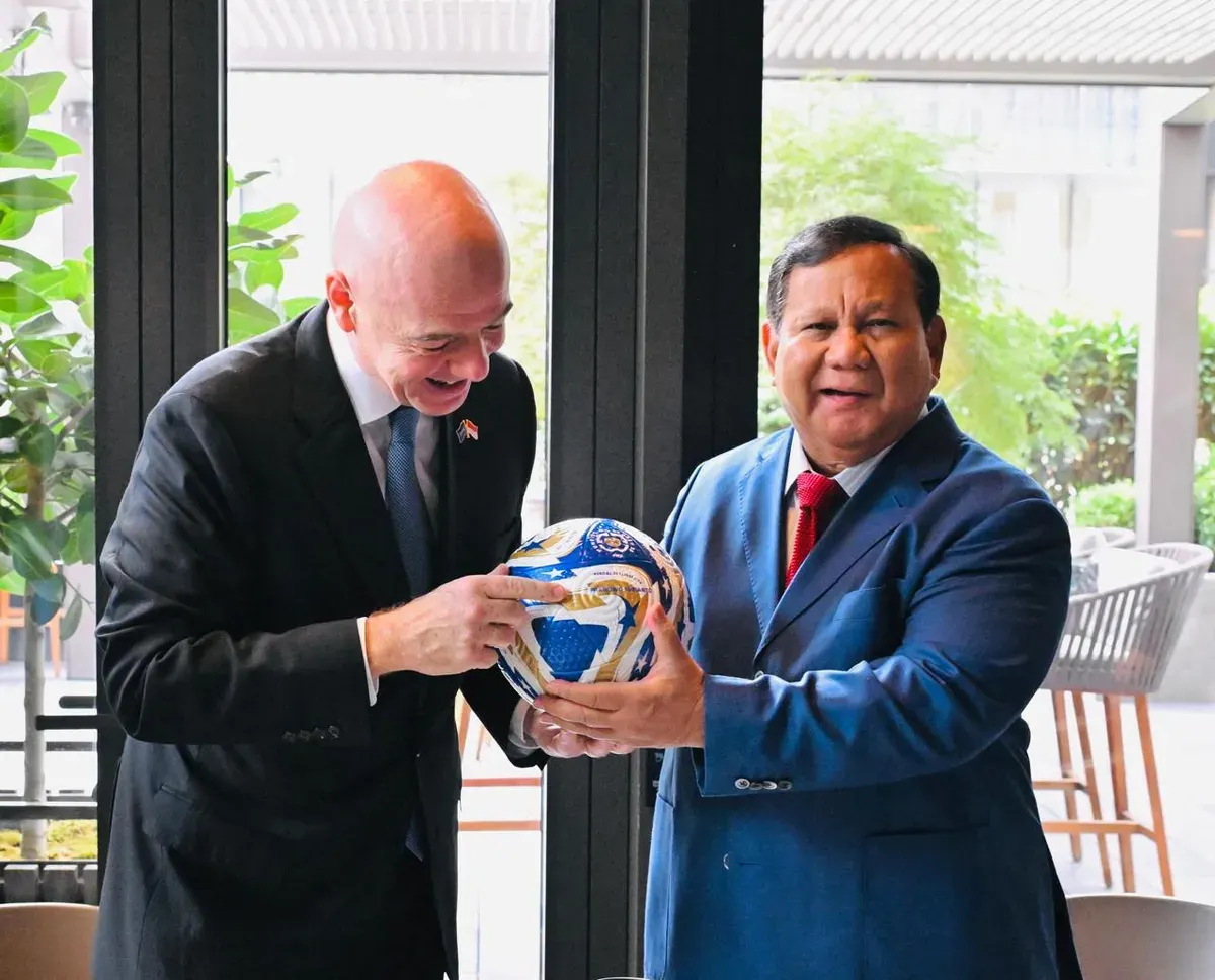 Pertemuan Presiden Prabowo dan Presiden FIFA Gianni Infantino di New York, Amerika Serikat, Rabu, September 2025. (Sumber: Istimewa)