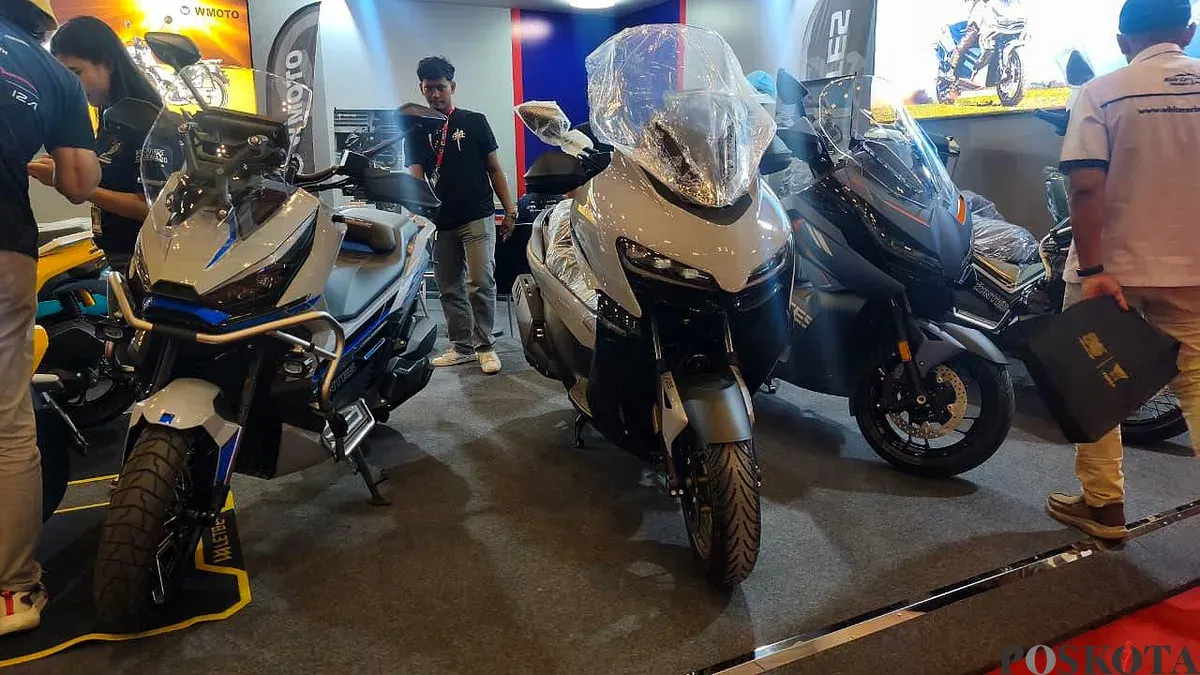 MForce tampil di IMOS 2025 kenalkan sejumlah model sepeda motor dengan harga mulai Rp23 jutaan. (Sumber: POSKOTA | Foto: Erwa)