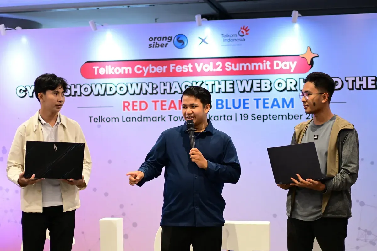 Telkom Cyberfest Vol.2: Cyber Showdown – Hack the Web or Hold the Line. (Sumber: Dok. Telkom Indonesia)