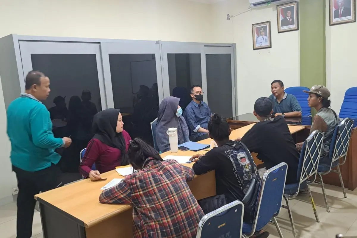 Beberapa anak jalanan yang terjaring razia di Kota Depok. (Sumber: Dok. Saptol PP Depok)