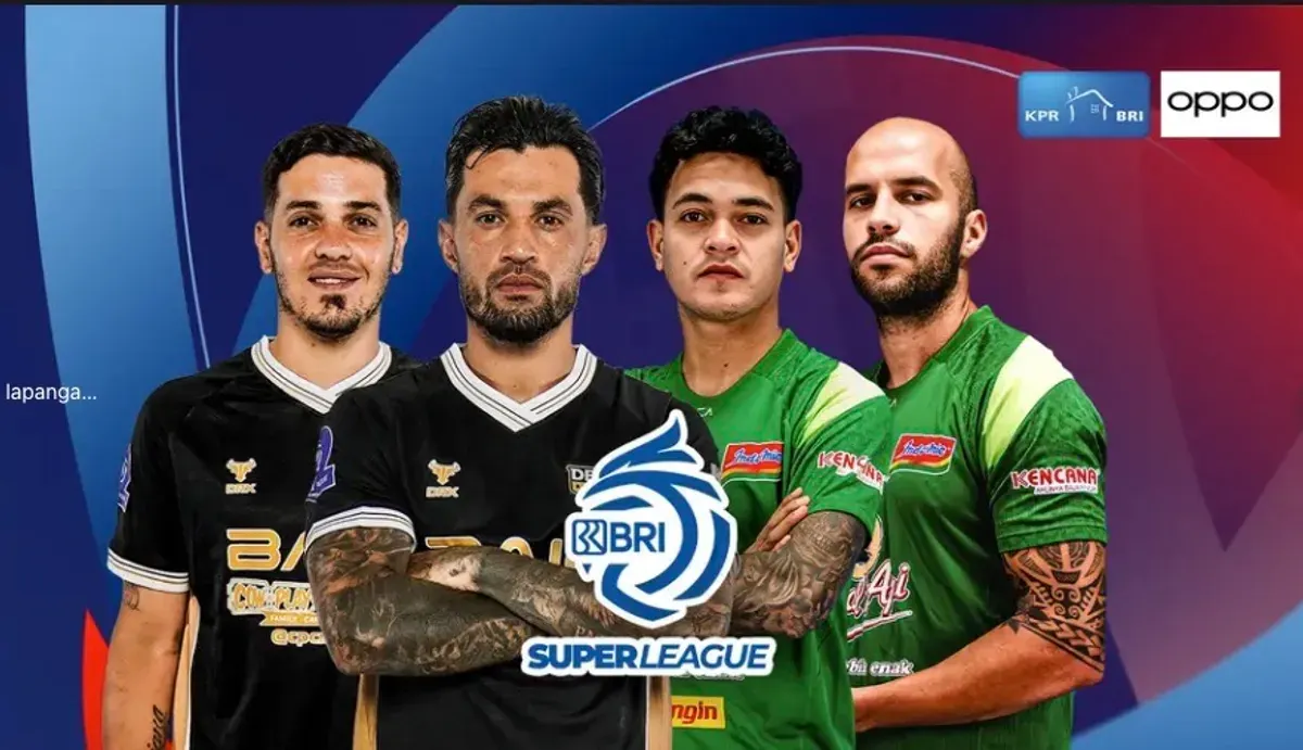 Jadwal pertandingan Dewa United vs Persebaya Surabaya di BRI Super League 2025/2026 (Sumber: Vidio.com)