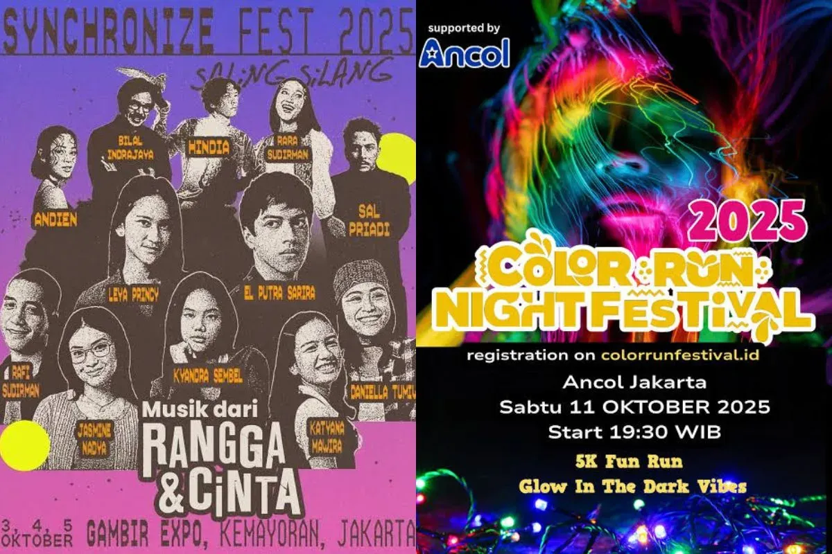 Cek 13 daftar event di Jakarta pada Oktober 2025. (Sumber: kolase Instagram)