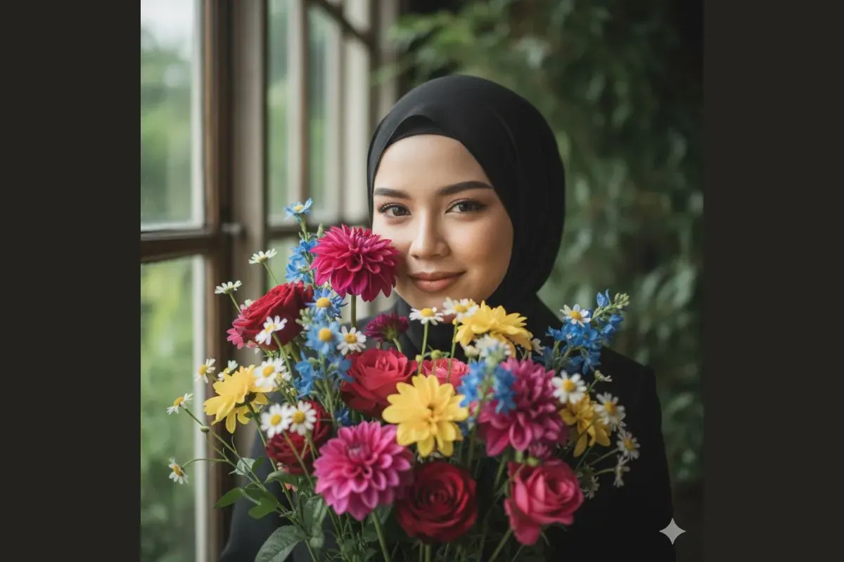 10 prompt Gemini AI untuk foto nuansa bunga (Sumber: Gemini AI)