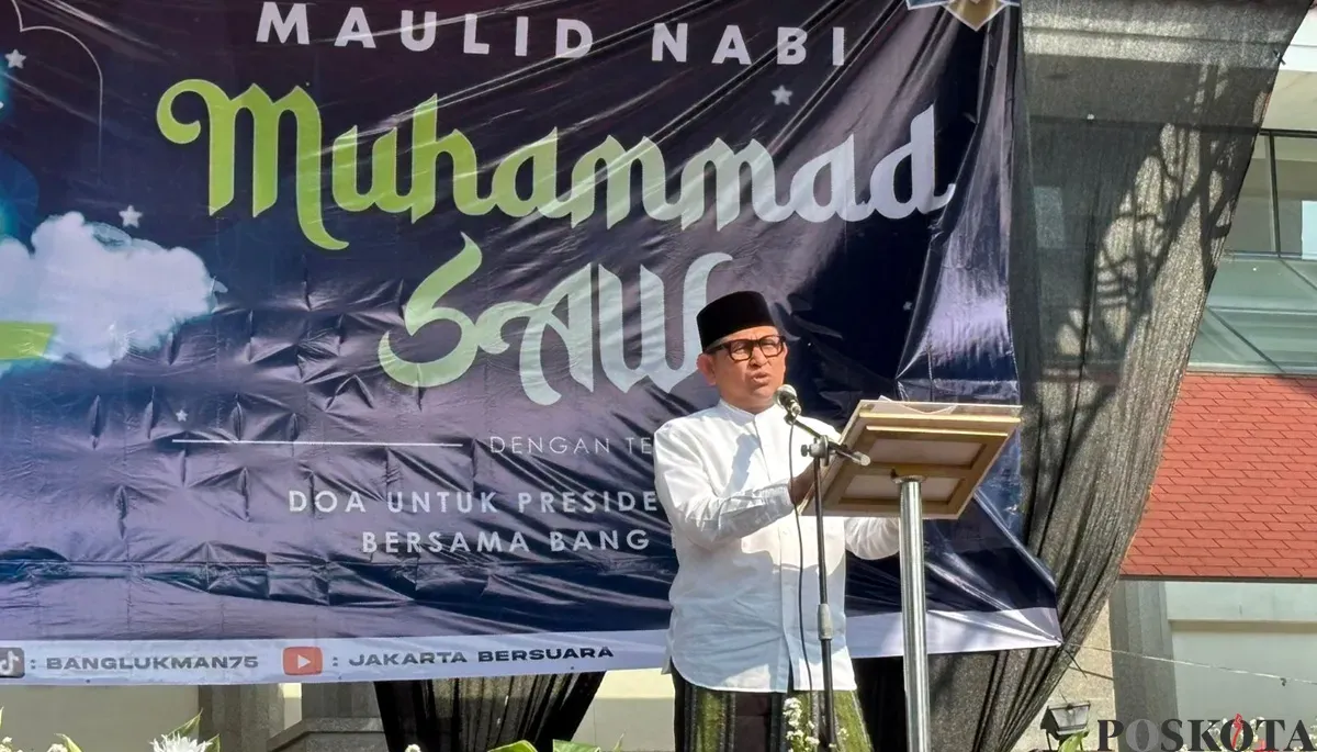 Anggota DPRD Jakarta, Lukmanul Hakim, saat hadiri doa bersama di Masjid KH Hasyim Asy'ari, Cengkareng, Jakarta Barat, Minggu, 28 September 2025. (Sumber: POSKOTA | Foto: Pandi Ramedhan)
