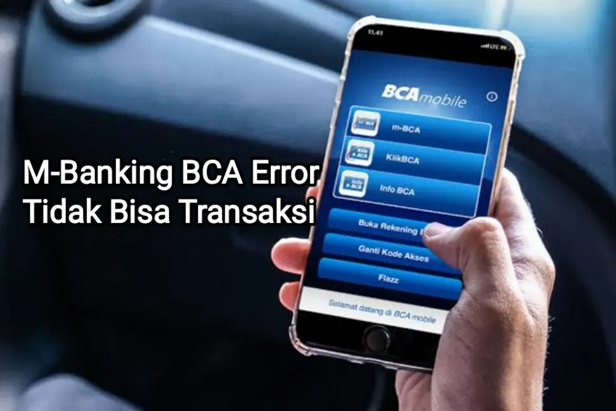 Aplikasi M-Banking BCA Error dan tidak bisa melakukan transaksi. (Sumber: Dok. BCA)