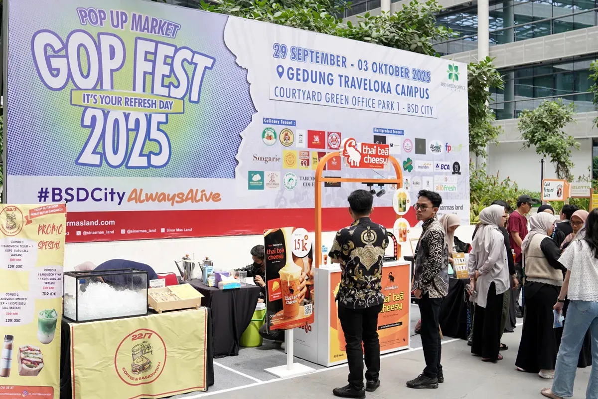 Sinar Mas Land menggelar GOP Fest 2025 di Green Office Park BSD City. (Sumber: Dok Sinar Mas Land)