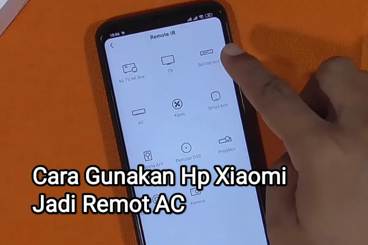 Cara menggunakan Hp Xiaomi jadi remot AC. (Sumber: YouTube/Raka Channel)