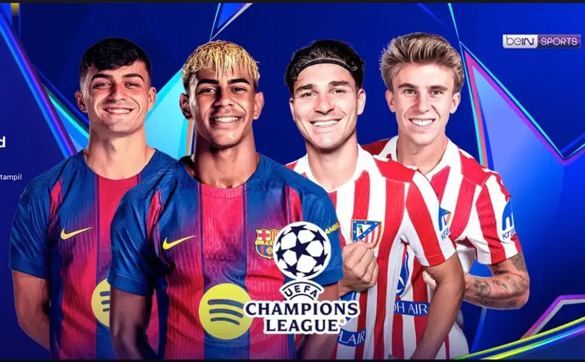Live Streaming Barcelona vs Atletico Madrid di Liga Champions 2025/2026 (Sumber: Vidio.com)