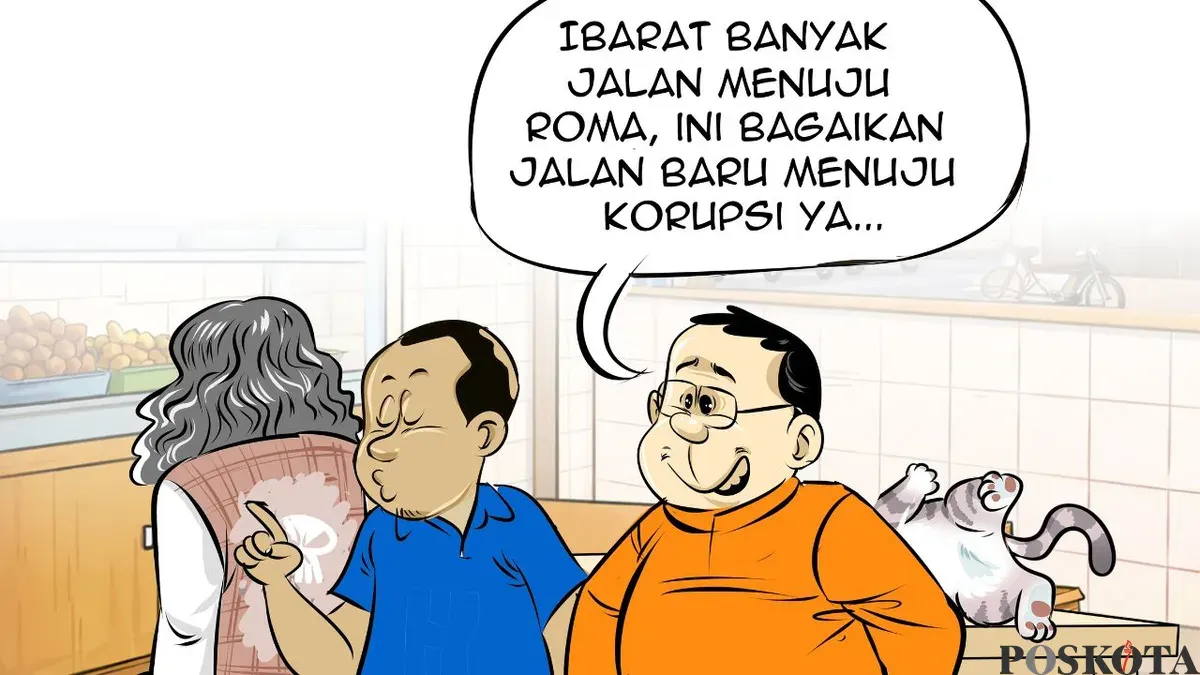 Obrolan Warteg: Bagaikan Jalan Baru Menuju Korupsi, edisi Senin, 13 April 2026. (Sumber: Poskota/Arif Setiadi)