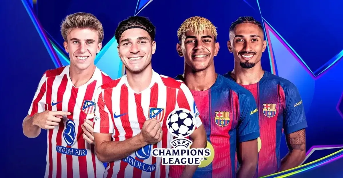 Pertandingan leg 2 babak 8 besar Liga Champions Atletico Madrid vs Barcelona (Sumber: Vidio)