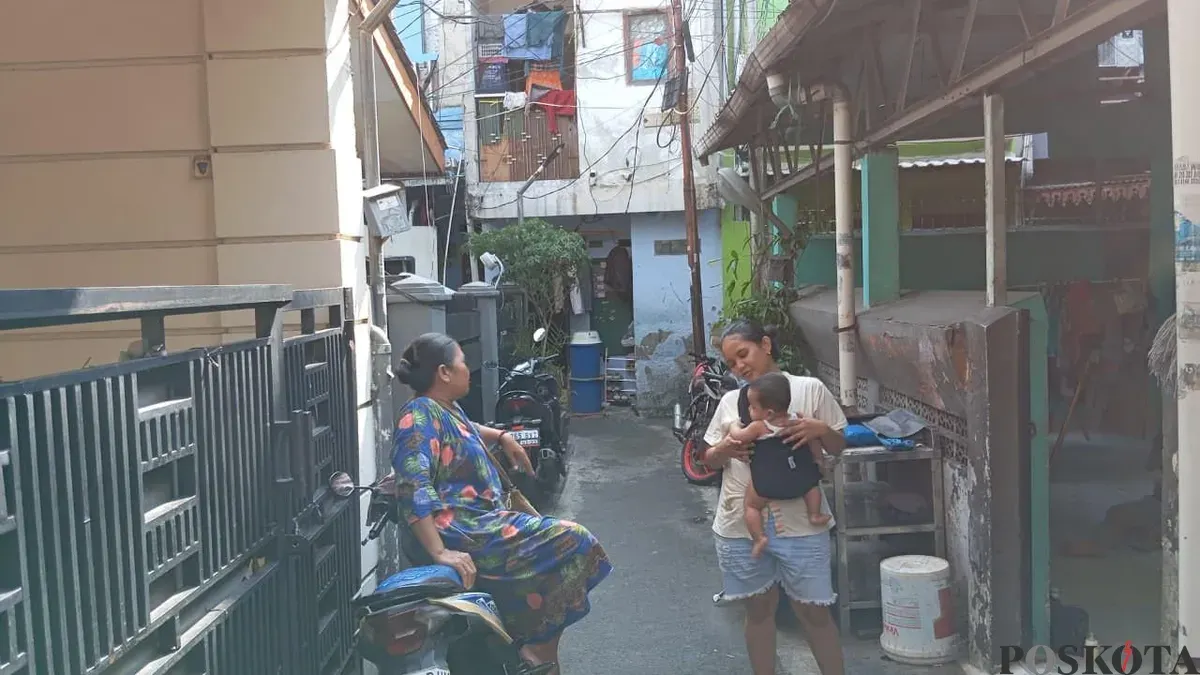 Kawasan padat penduduk di Johar Baru, Jakarta Pusat, Selasa, 14 April 2026. (Sumber: Poskota/M Tegar Jihad)