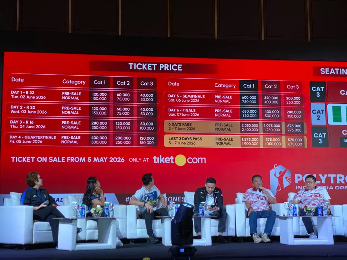Harga resmi tiket Indonesia Open 2026 (Sumber: Herdyan Anugrah Triguna)