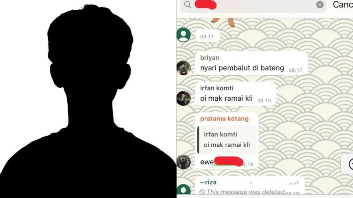 Sejumlah mahasiswa TMB IPB diduga melakukan pelecehan verbal melalui grup chat. (Sumber: X/@ipb_menfess dan Pinterest)
