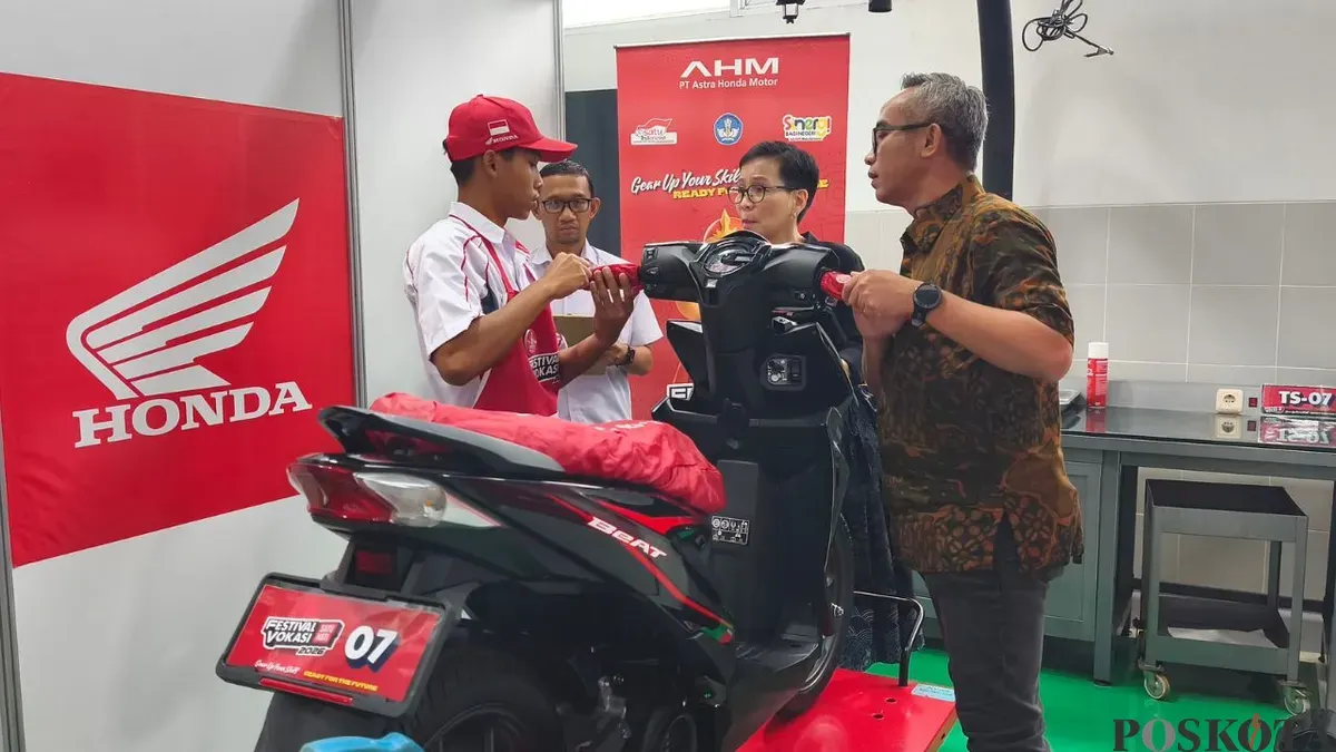 Festival Vokasi Satu Hati (FeVoSH) 2026 yang digelar di Astra Honda Motor Safety Riding and Training Center, Deltamas, Jawa Barat. (Sumber: Poskota/Erwan Hartawan)