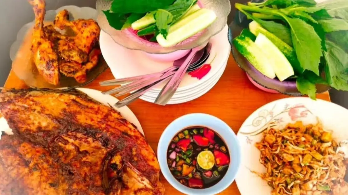 Menu ikan bakar di RM Jembatan Pematang, Pandeglang. (Sumber: Dok. RM Jembatan Pamatang)