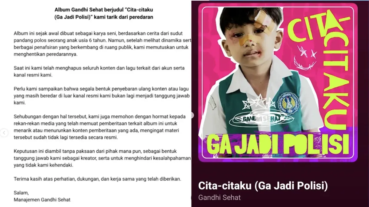 Gandhi Sehat, musisi cilik asal Sleman, saat proses rekaman lagu-lagu dalam EP “Cita-citaku (Ga Jadi Polisi)”. Foto: Dok. Manajemen Gandhi Sehat. (Sumber: Instagram/@gandhi_sehat)