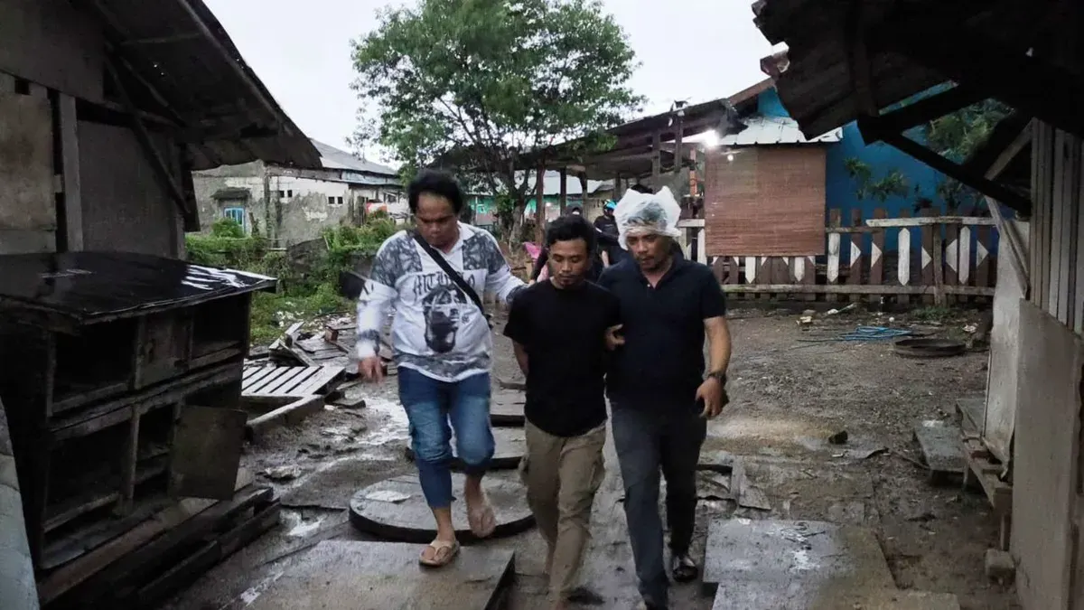 Salah satu pelaku begal yang kerap beraksi di Cileungsi, Kabupaten Bogor, diamankan di wilayah Bekasi. (Sumber: Polsek Cileungsi)