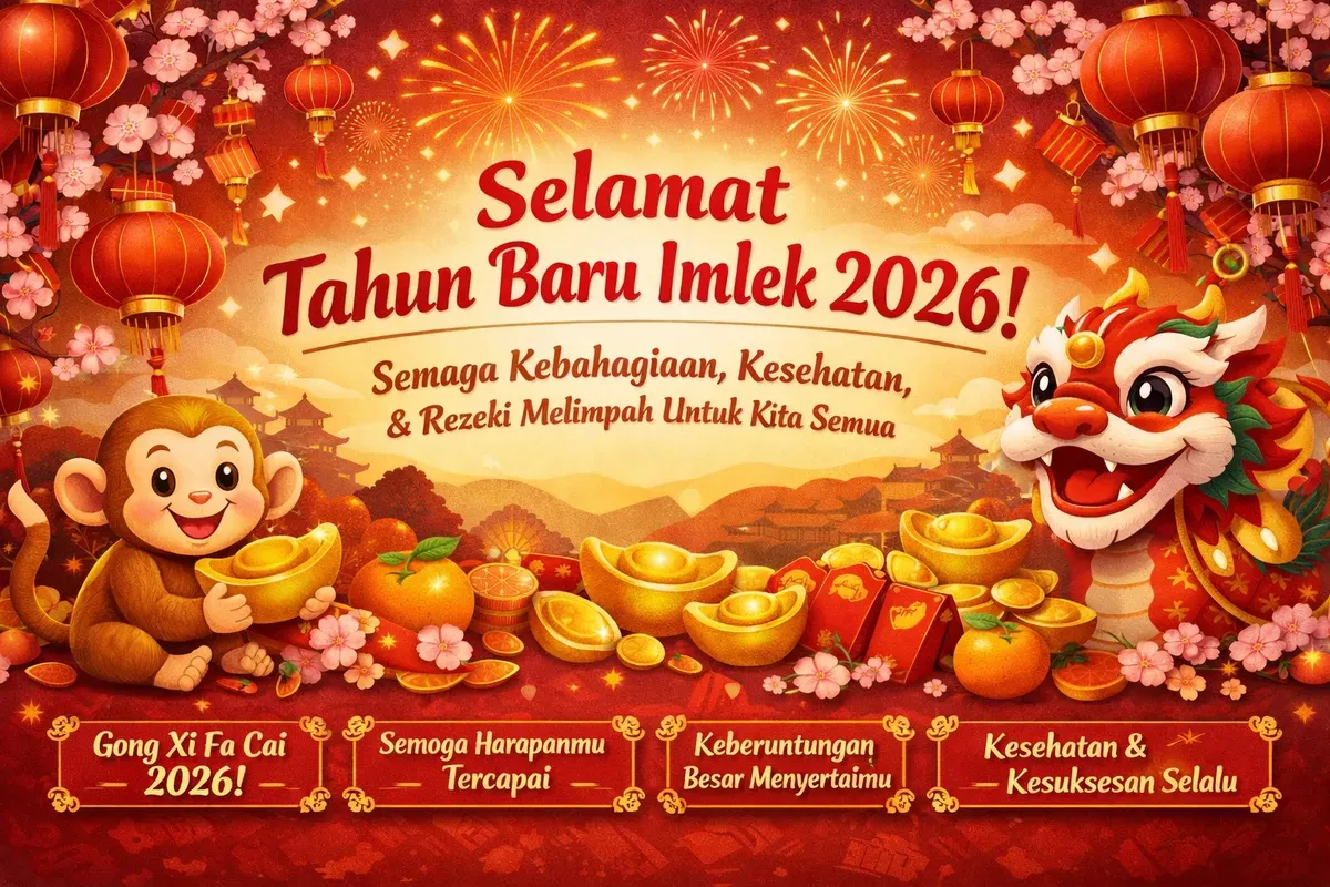 Contoh ucapan Selamat Imlek 2026 yang penuh makna dan arti (Sumber: ChatGPT)