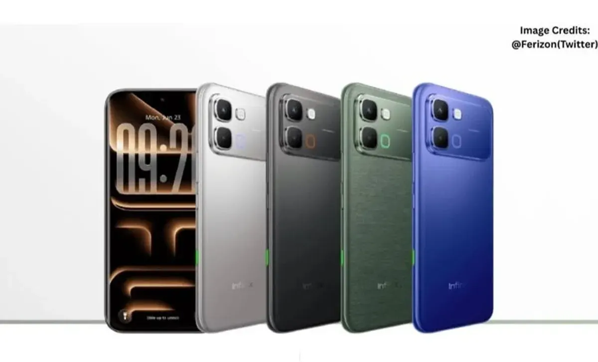 Infinix Note Edge 5G smartphone mid-range terbaru dengan baterai 6.500 mAh dan layar curved AMOLED, resmi meluncur di India. (Sumber: Pinterest)