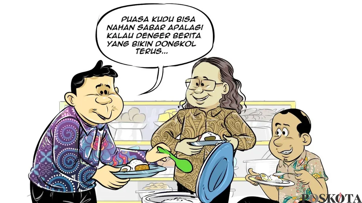 Obrolan warteg hari ini, Kamis, 19 Februari 2026. (Sumber: Poskota/Arif Setiadi)