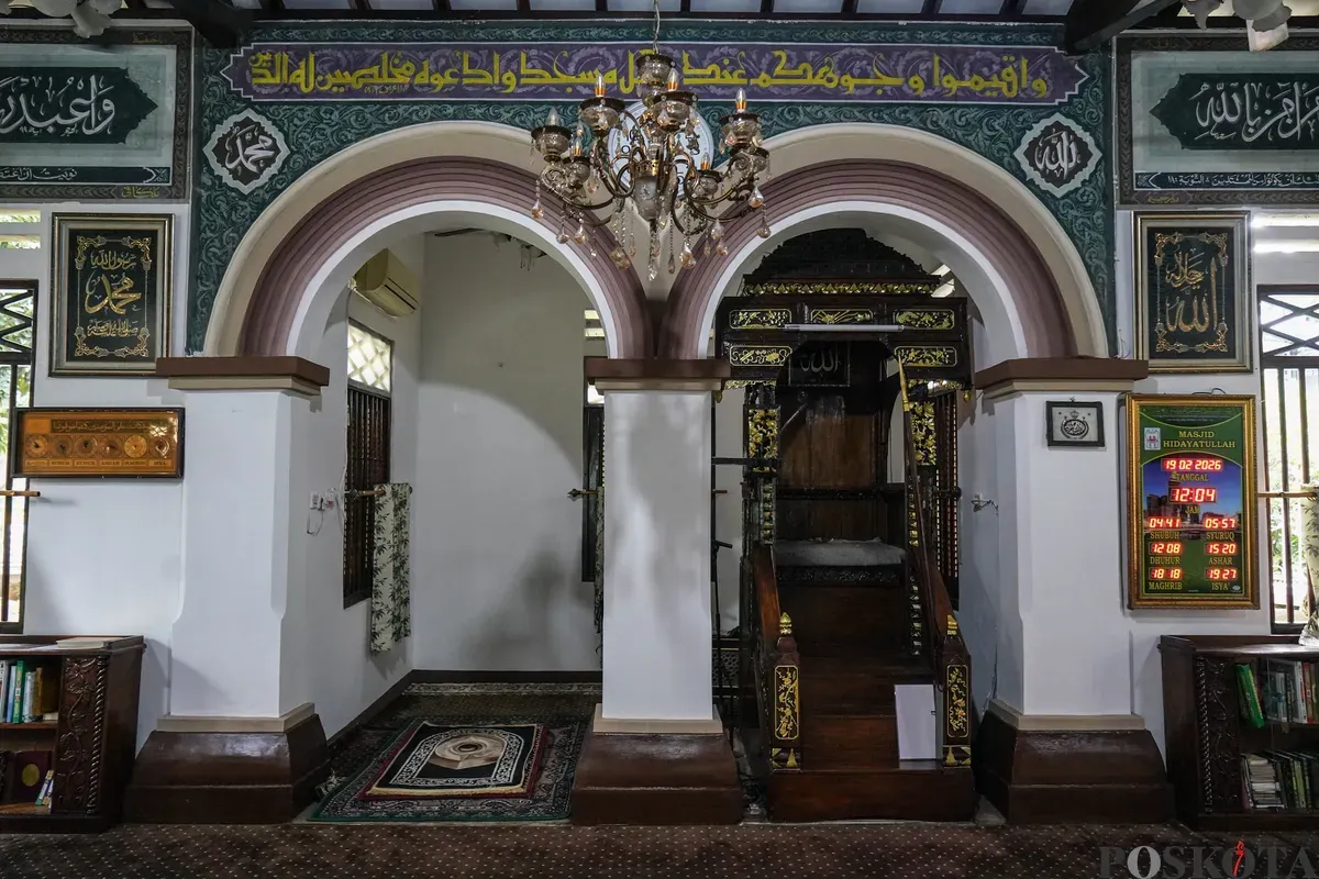 Suasana Masjid Hidayatullah, Kuningan, Jakarta Selatan, Kamis, 19 Februari 2026. (Sumber: Poskota/Bilal Nugraha Ginanjar)