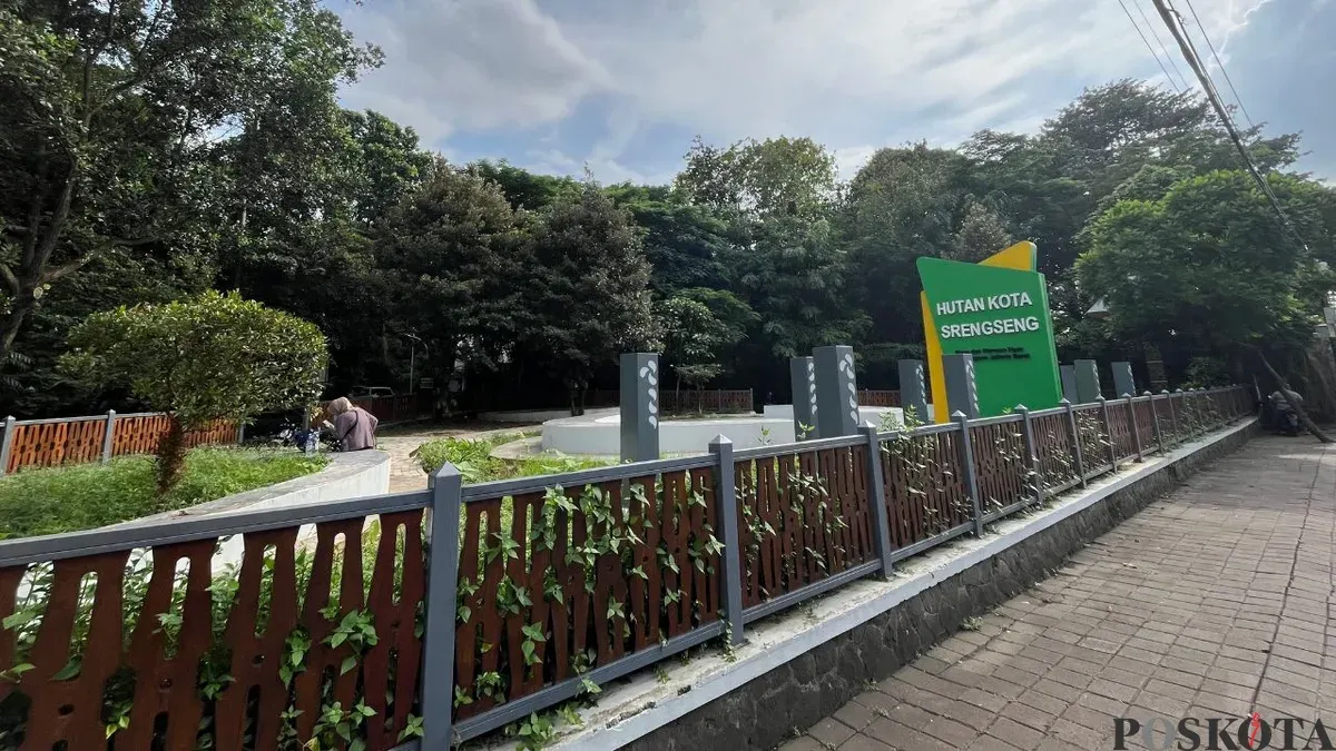 Hutan Kota Srengseng, Kembangan, Jakarta Barat, Sabtu, 21 Februari 2026. (Sumber: Poskota/Pandi Ramedhan)