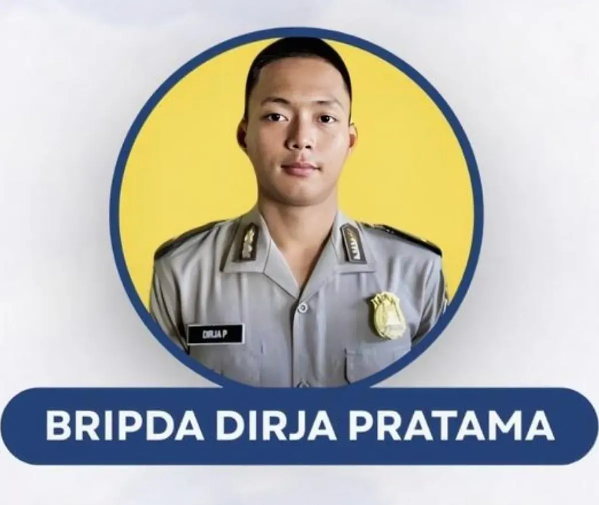 Polisi muda Bripda Dirja Pratama alias DP (19) yang tewas dianiaya seniornya. (Sumber: Threads/@hendrass92)
