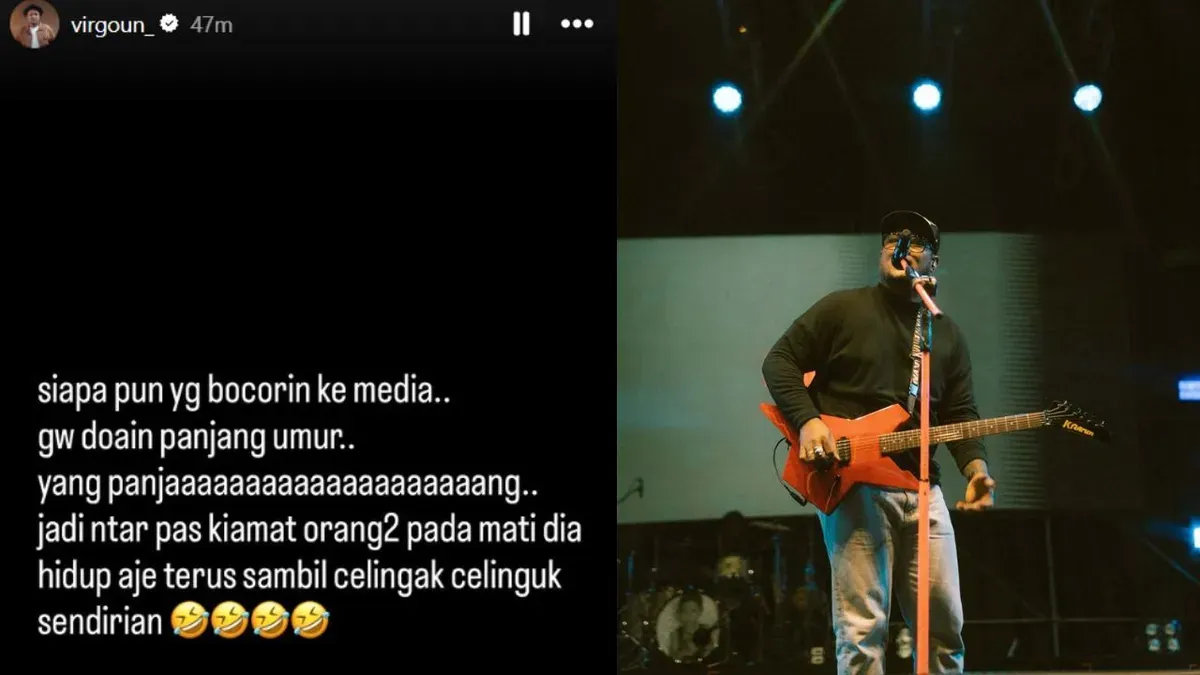Virgoun geram undangan nikah bocor. (Sumber: Instagram/@virgoun_)