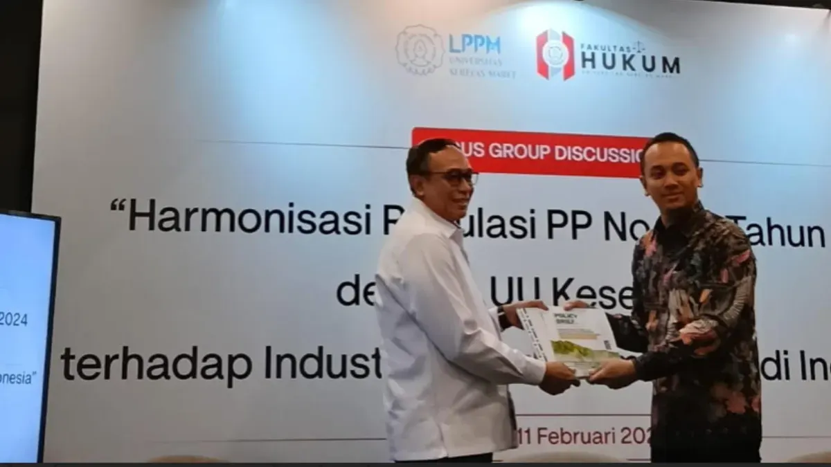 Kegiatan diskusi 'Harmonisasi Regulasi PP Nomor 28 Tahun 2024 dengan Undang-Undang Kesehatan terhadap Industri Produk Tembakau di Indonesia'. (Sumber: Istimewa)