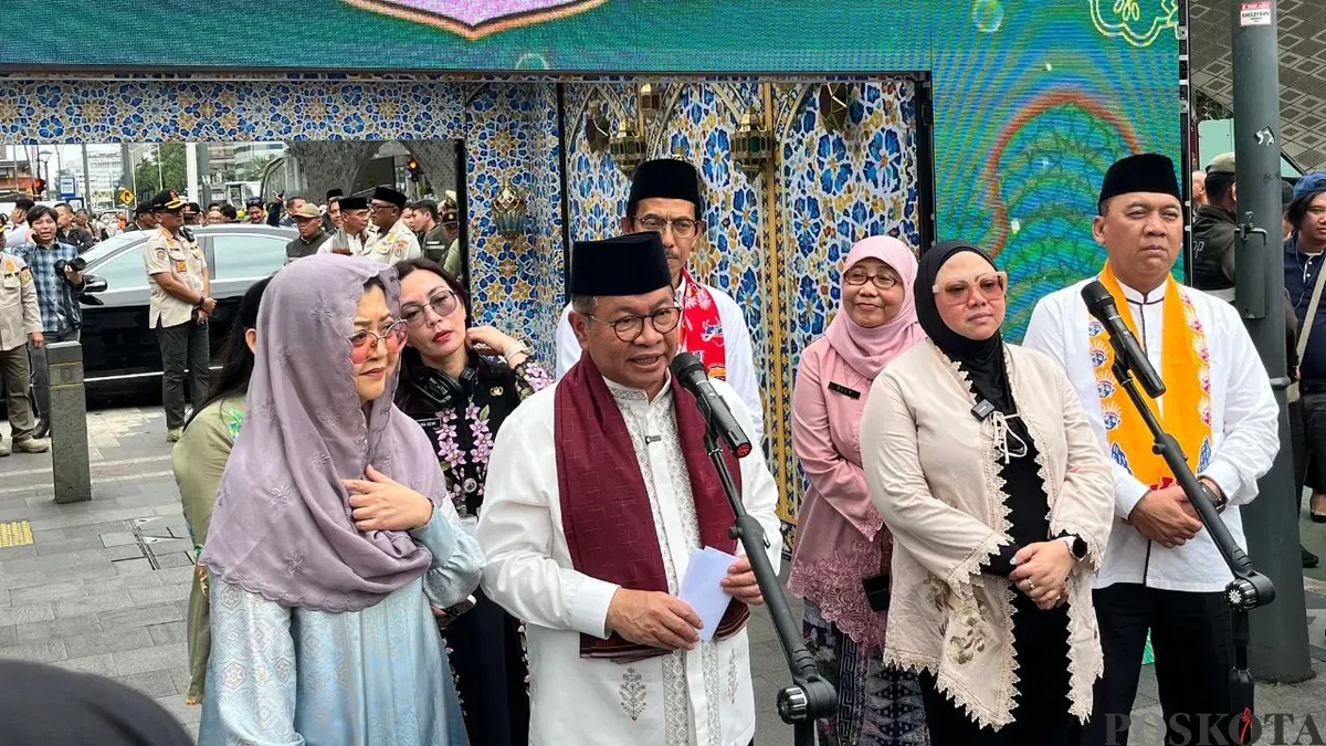 Gubernur Jakarta Pramono Anung di Bundaran HI, Jakarta Pusat, Jumat, 26 Februari 2026. (Sumber: Poskota/M Tegar Jihad)