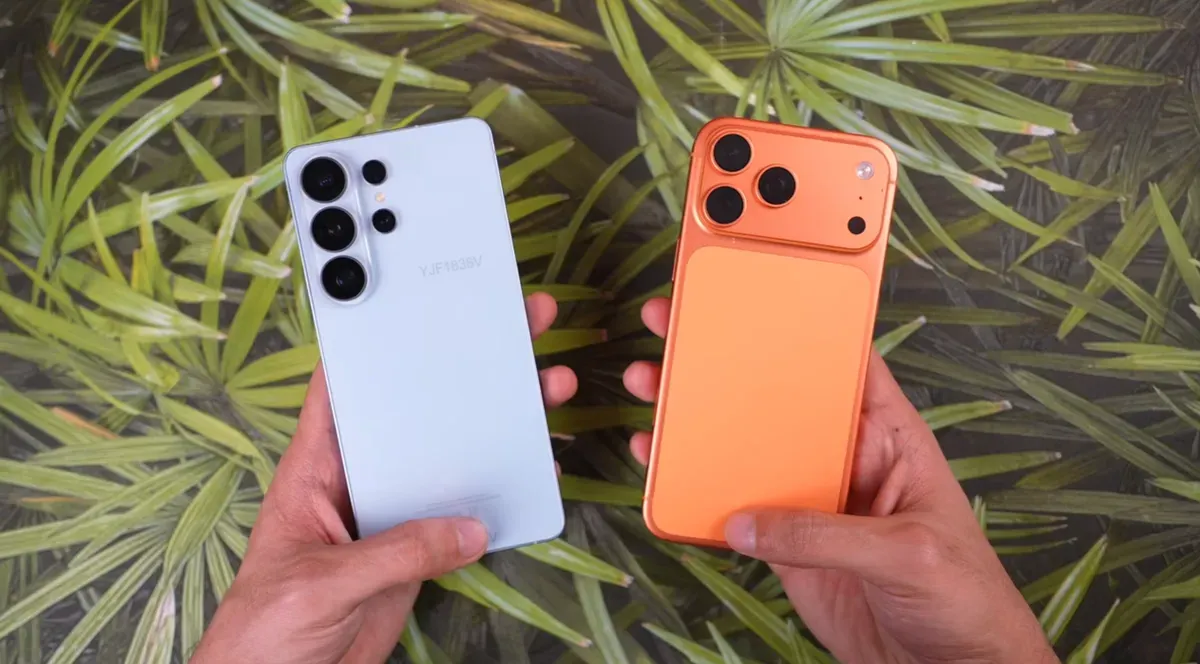 Hasil uji kecepatan Samsung Galaxy S26 Ultra vs iPhone 17 Pro Max (Sumber: YouTube/XEETECHCARE)