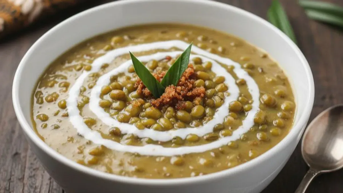Bubur kacang hijau jadi salah satu menu sahur yang cocok untuk diet. (Sumber: Pinterest/Rynmi)