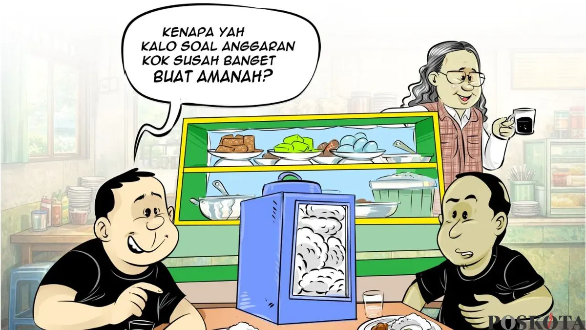 Obrolan warteg hari ini, Sabtu, 28 Februari 2026. (Sumber: Poskota/Arif Setiadi)