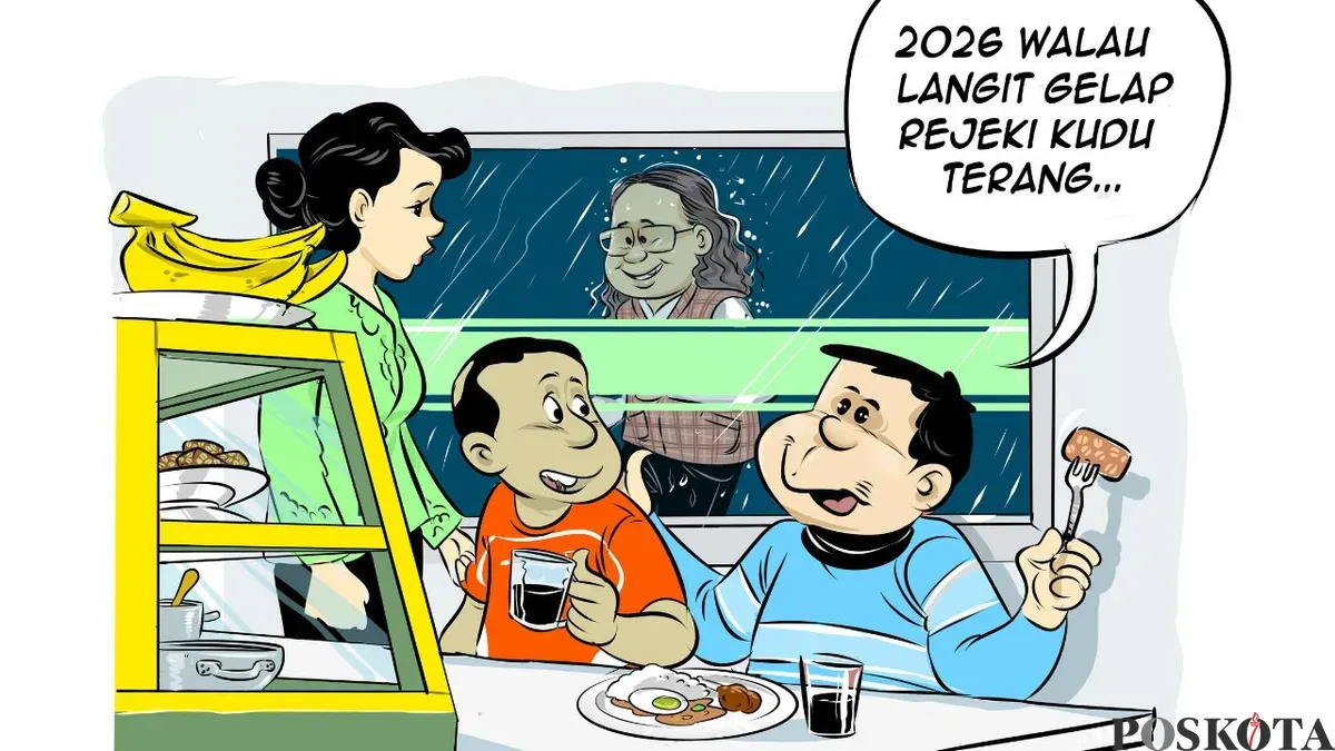 Obrolan Heri, mas Bro, dan bang Yudi di sebuah warteg langganan. (Sumber: Poskota/Arif Setiadi)