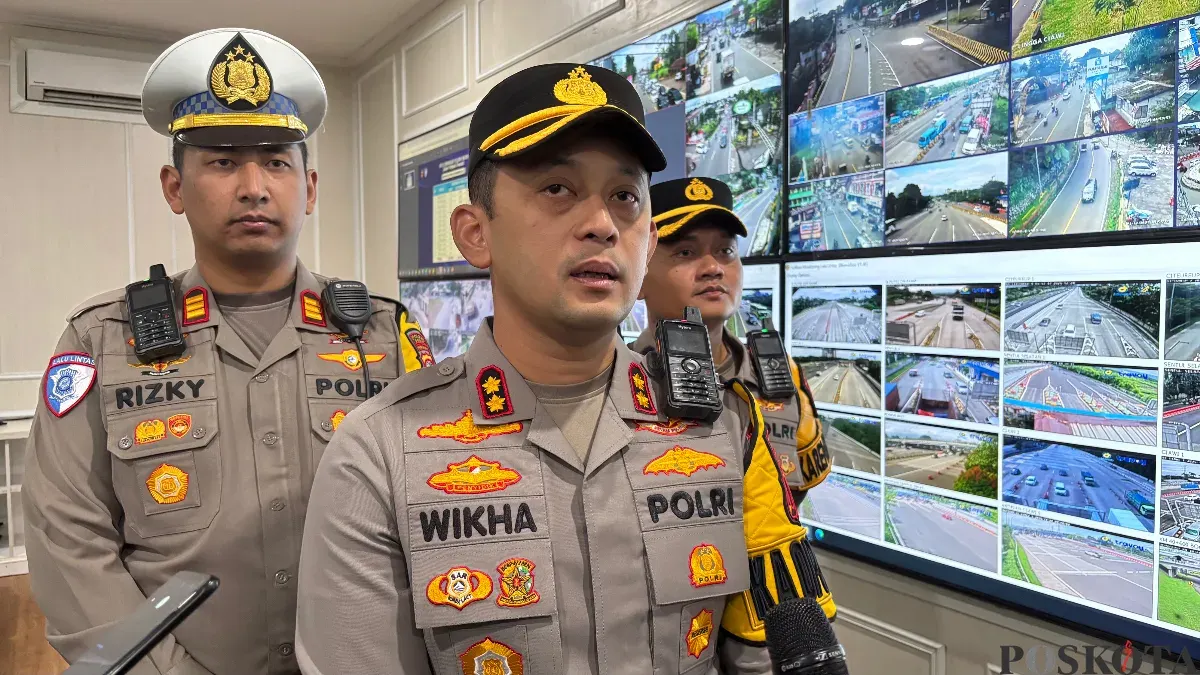 Kapolres Bogor AKBP Wikha Ardilestanto menjelaskan angka kecelakaan di Kabupaten Bogor turun hingga 39 persen selama 2025. (Sumber: Poskota/Giffar Rivana)