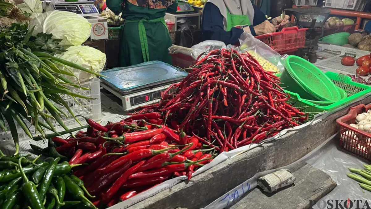 Ilustrasi harga cabai di Jakarta. (Sumber: Poskota/Pandi Ramedhan)