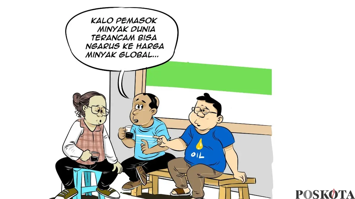 Obrolan Warteg tentang penangkapan Presiden Venezuela. (Sumber: Poskota/Arif Setiadi)