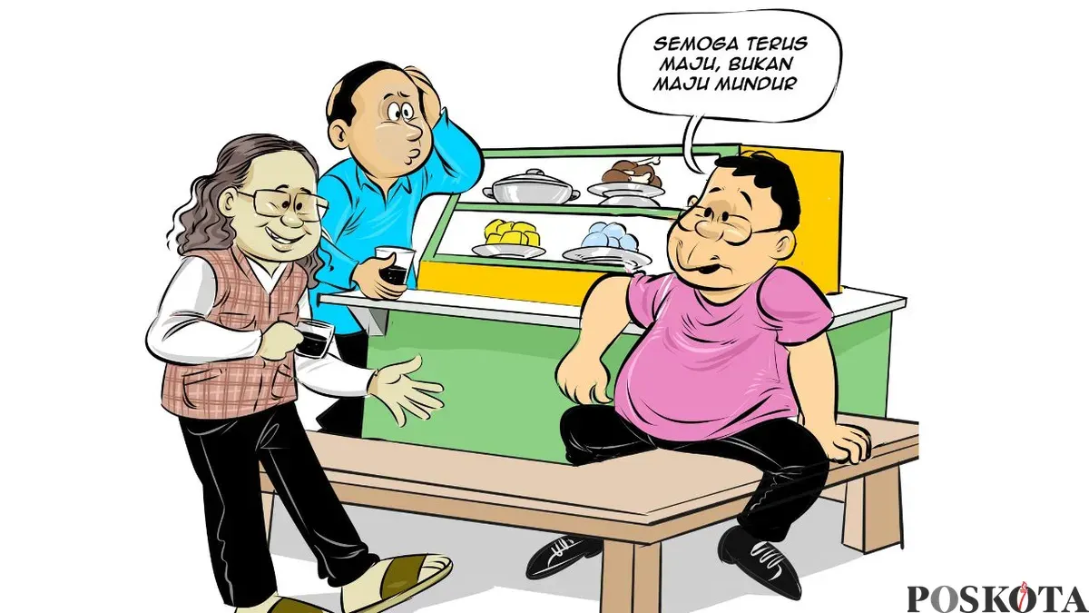 Obrolan Warteg tentang lalu lintas selama Nataru. (Sumber: Poskota/Arif Setiadi)