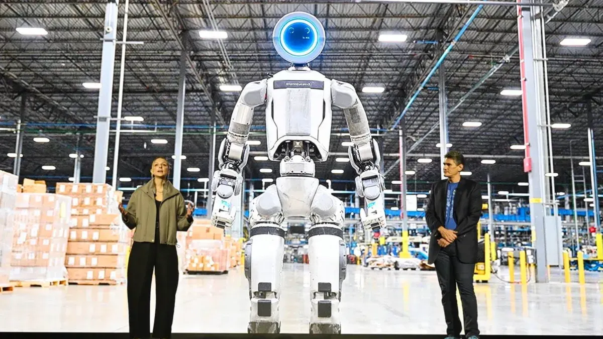 Hyundai Motor Group memaparkan strategi AI Robotics di CES 2026. (Sumber: Hyundai)