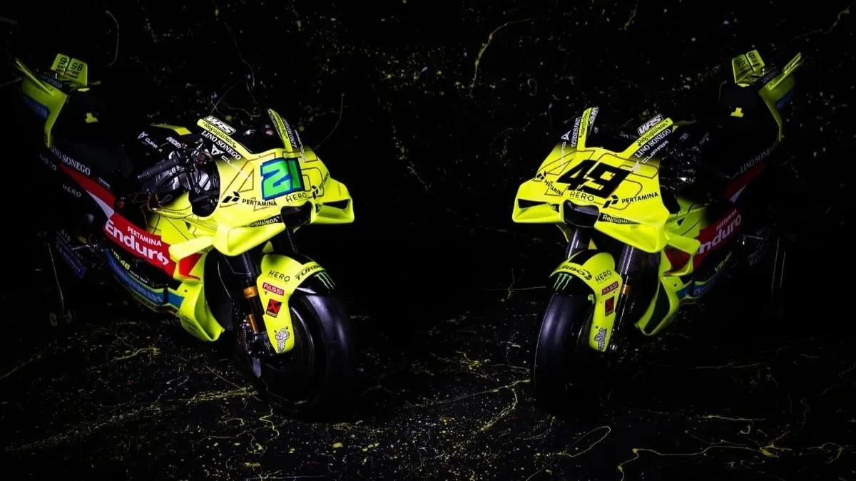 Motor Ducati Desmosedici GP MotoGP 2026 milik Pertamina Enduro VR46 Racing Team. (Sumber: Dok. Pertamina)