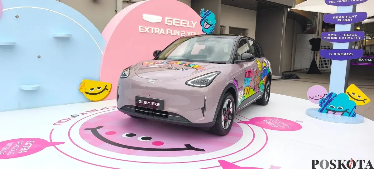 Geely menyiapkan enam mobil listrik dan hybrid baru untuk pasar Indonesia. (Sumber: Poskota/Erwan Hartawan)